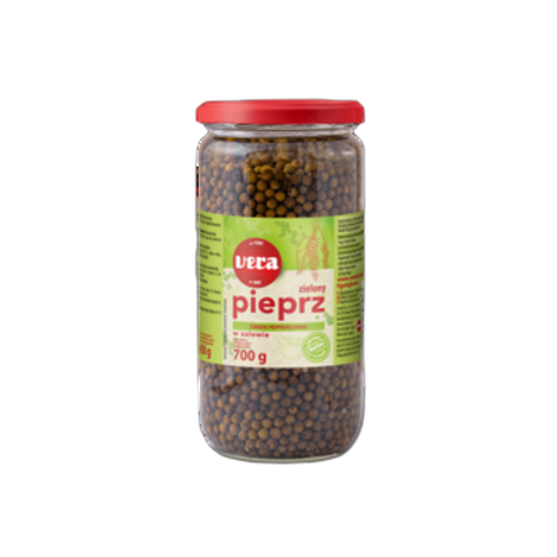 Pieprz zielony w zalewie 700/450 g Vera