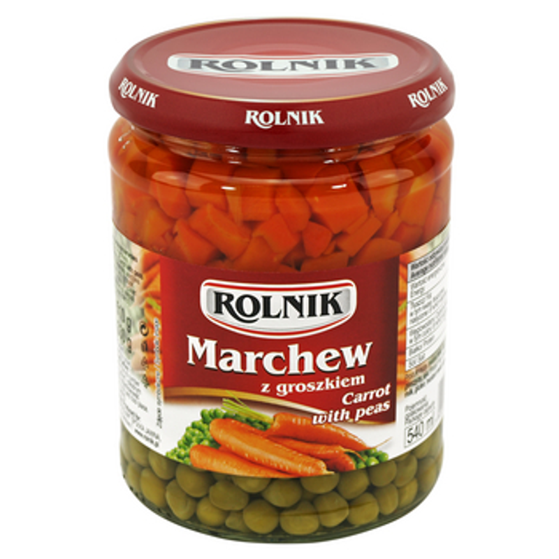 Marchew z groszkiem 540 ml Rolnik