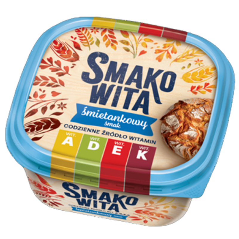 Smakowita śmietankowy smak 450 g. Margaryna półtłusta
