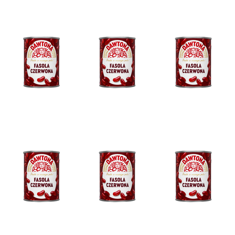 Fasola czerwona konserwowa 400g Dawtona X6