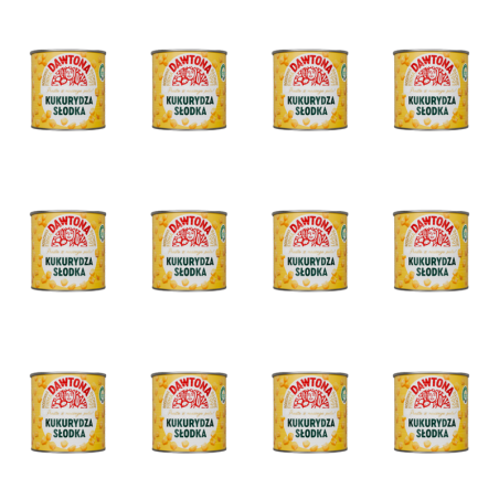 Kukurydza konserwowa słodka 400g Dawtona X12