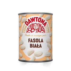 Fasola Biała Konserwowa w Puszce Jaś Karłowy Fasolka w Zalewie 400g Dawtona X6