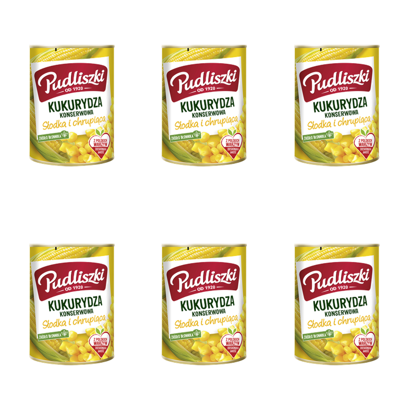 Kukurydza konserwowa Pudliszki 400g X6