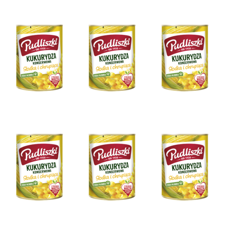 Kukurydza konserwowa Pudliszki 400g X6