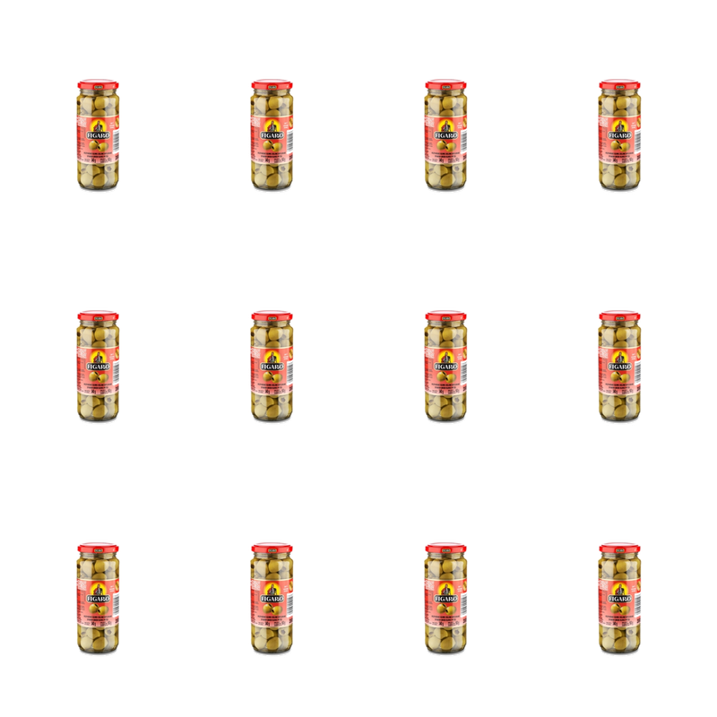 Hiszpańskie oliwki zielone drylowane 340 g/160 g Figaro X12