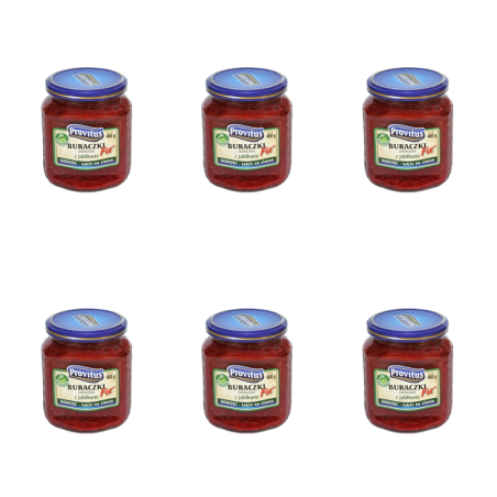 Buraczki zasmażane z jabłkami Provitus 480G X6