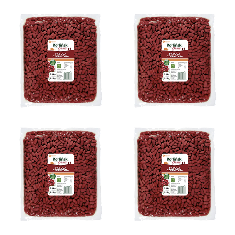 Fasola czerwona 2,5kg Kotliński Gastro X4