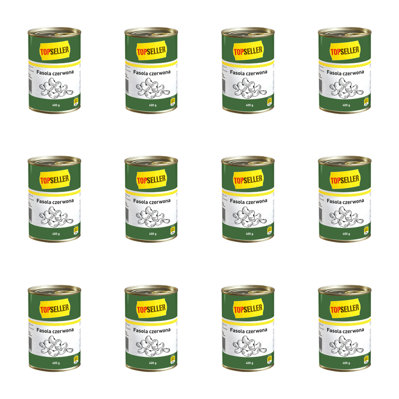 TOPSELLER Fasola czerwona 400 g X12