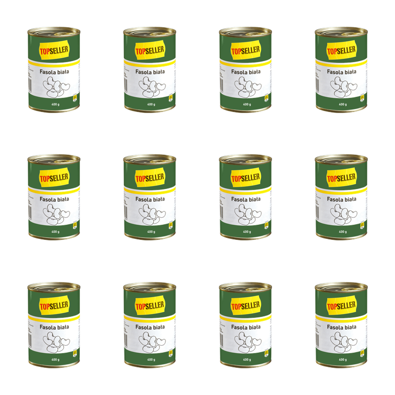 TOPSELLER Fasola biała 400 g X12