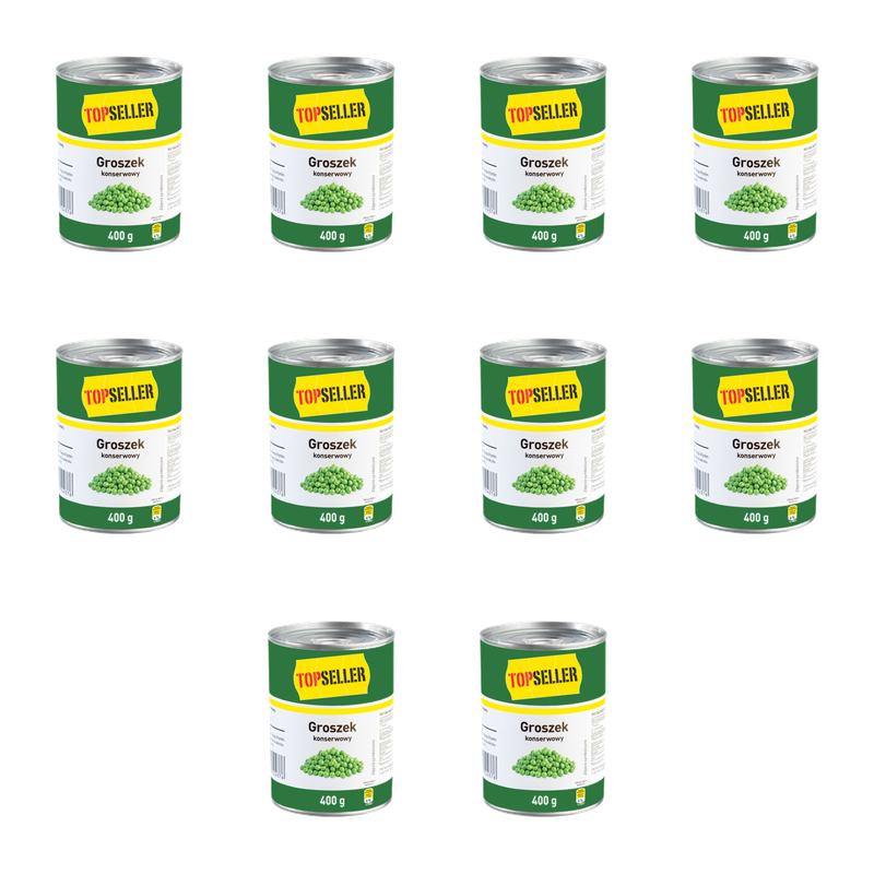 Topseller Groszek konserwowy 400g X10
