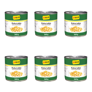 TOPSELLER Kukurydza konserwowa słodka 340 g X6