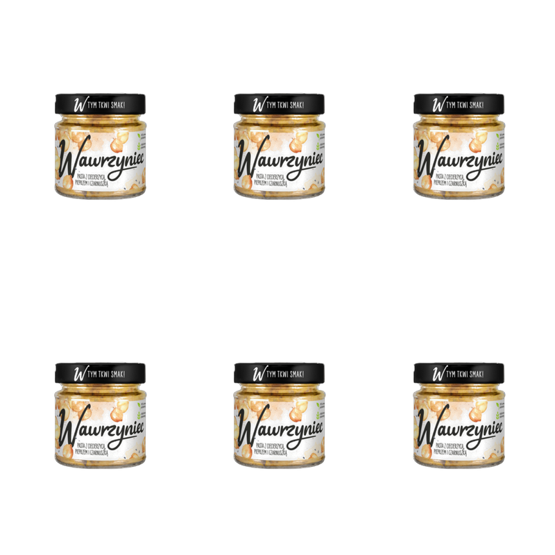 Pasta Warzywna. Wawrzyniec z ciecierzycą i pieprzem i czarnuszką 180g X6