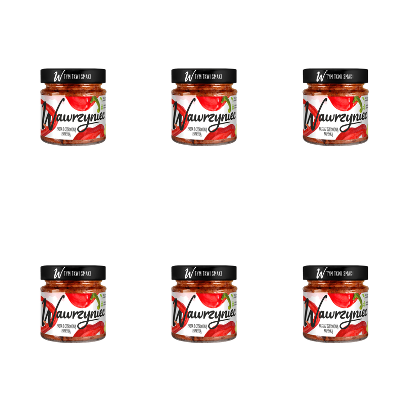 Wawrzyniec - Pasta Warzywna z czerwoną papryką 180 g X6