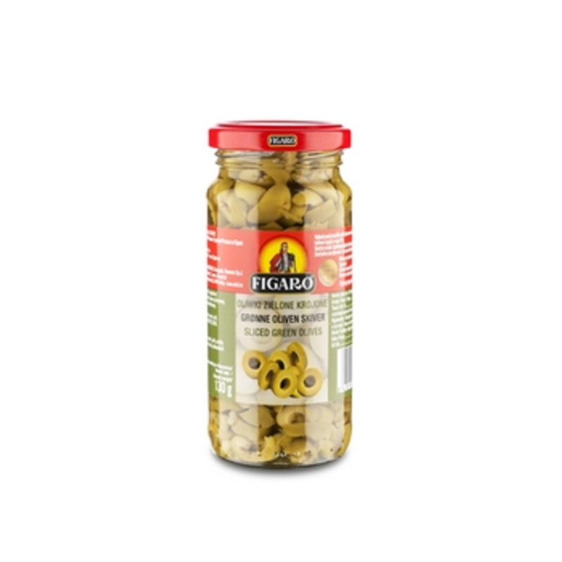 Oliwki zielone krojone 240g/130g FIGARO