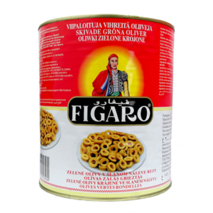 Oliwki zielone krojone 3000g/1560g FIGARO