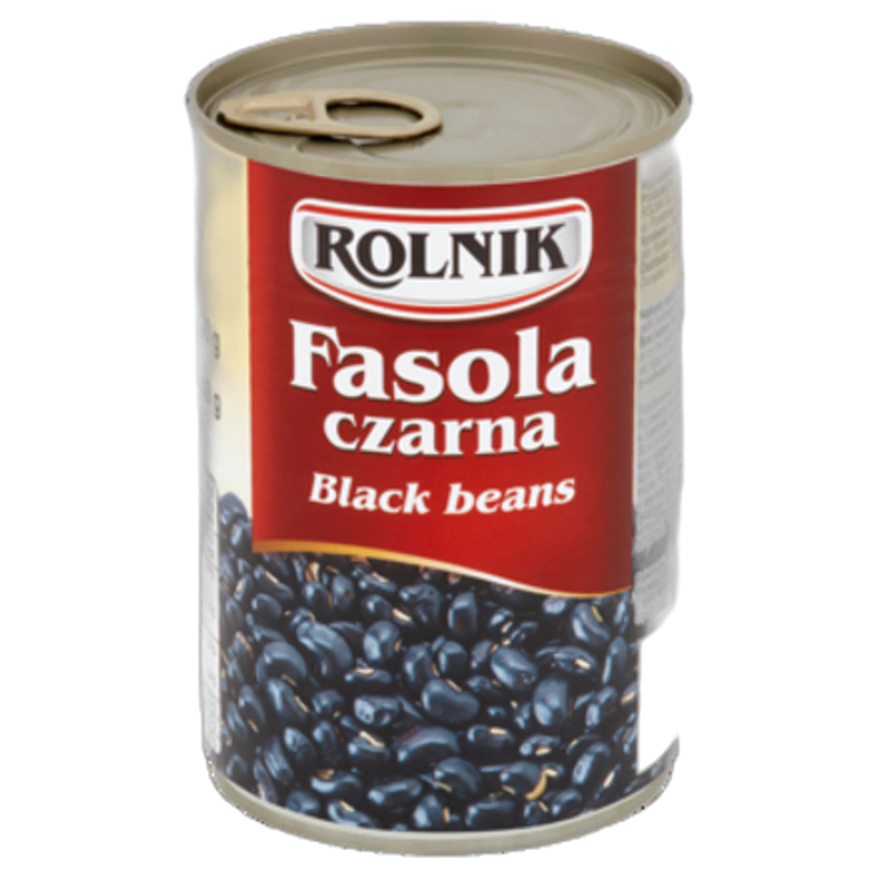 Fasola Czarna w Zalewie - Konserwowa w Puszce Źródło Białka 425 ml Rolnik