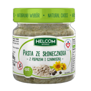 Pasta ze słonecznika z pieprzem i czarnuszką 225 ml Helcom