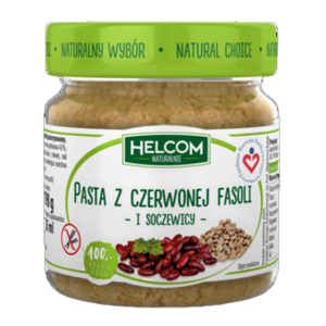Pasta z czerwonej fasoli i soczewicy 190g Helcom