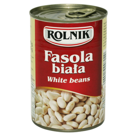 Fasola Biała w Zalewie - Konserwowa w Puszce Źródło Białka 425 ml Rolnik