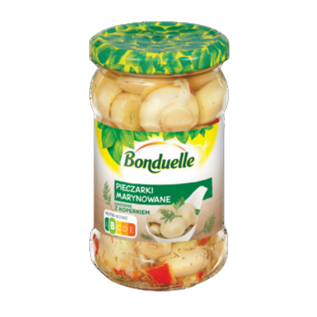 Bonduelle Pieczarki marynowane łagodne 314 ml