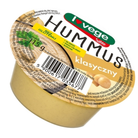 Lovege Hummus Klasyczny - Pasta z Ciecierzycy i Tahini Vege 115g Sante
