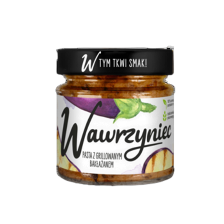 Pasta Warzywna. Wawrzyniec z grillowanym bakłażanem i pomidorami 180g