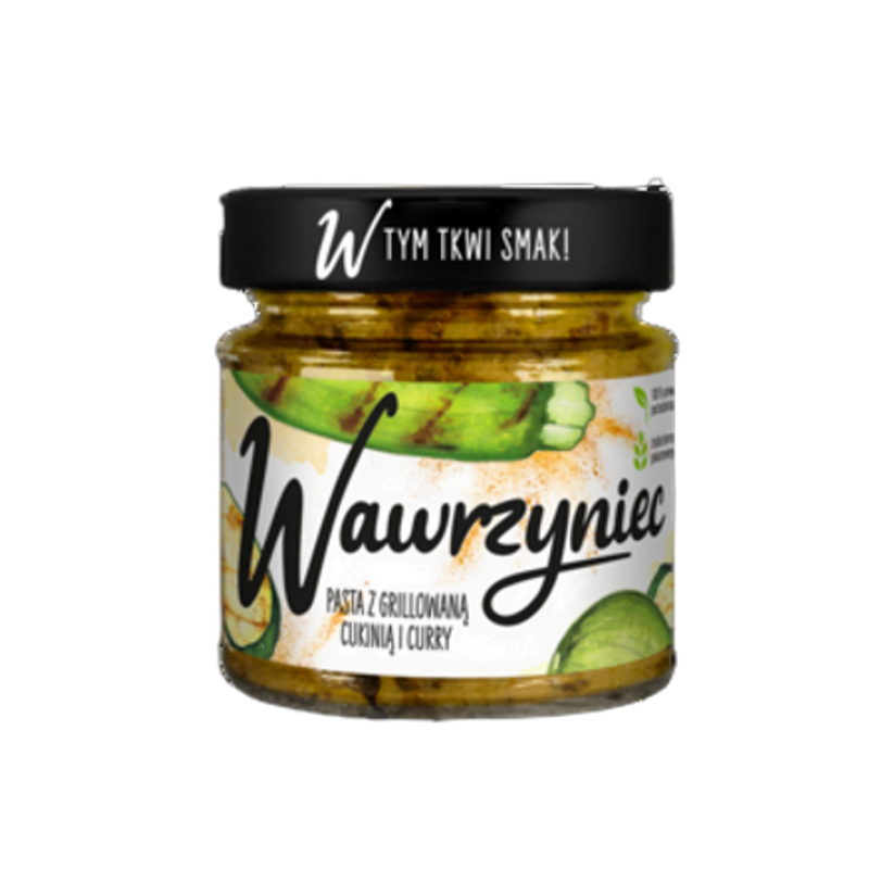 Pasta warzywna. Wawrzyniec z grillowaną cukinią i curry 180 g