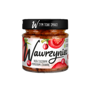 Pasta warzywna. Wawrzyniec z suszonymi pomidorami i żurawiną 180g