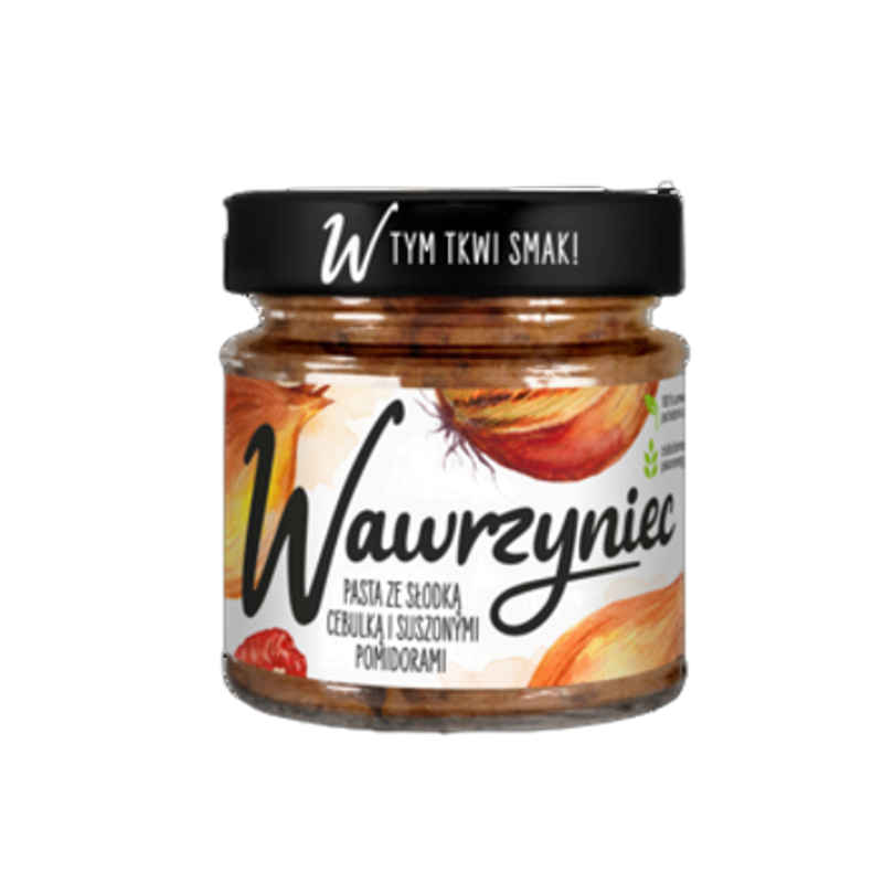 Pasta Warzywna. Wawrzyniec ze słodką cebulką i suszonymi pomidorami 180g