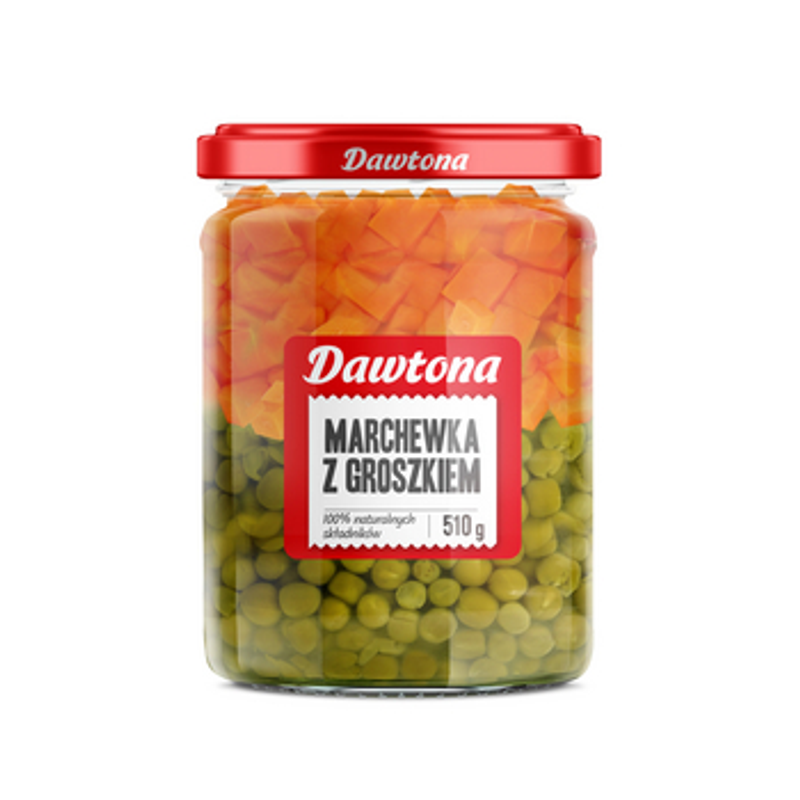 Marchewka z groszkiem 510g Dawtona
