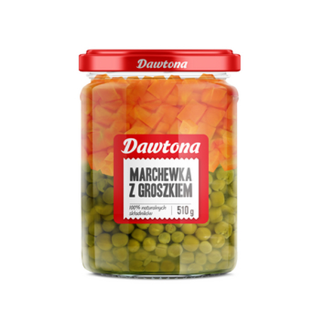 Marchewka z groszkiem 510g Dawtona