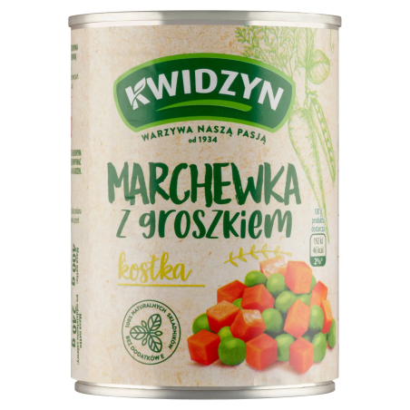 Kwidzyn Marchewka z groszkiem 400 G