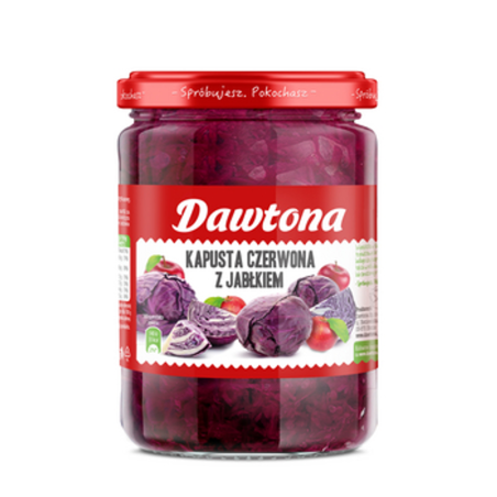 Kapusta czerwona z jabłkiem 500g Dawtona