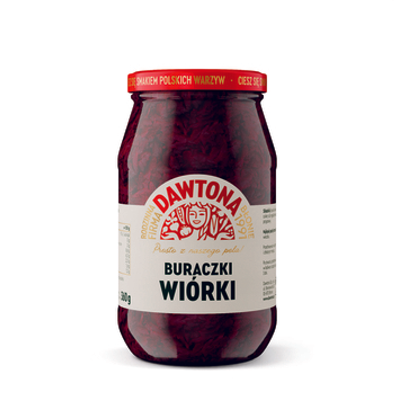 Buraczki czerwone wiórki 510g Dawtona