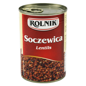 Soczewica Konserwowa w Puszce w Zalewie Rolnik Zdrowa Źródło Białka 425 ml