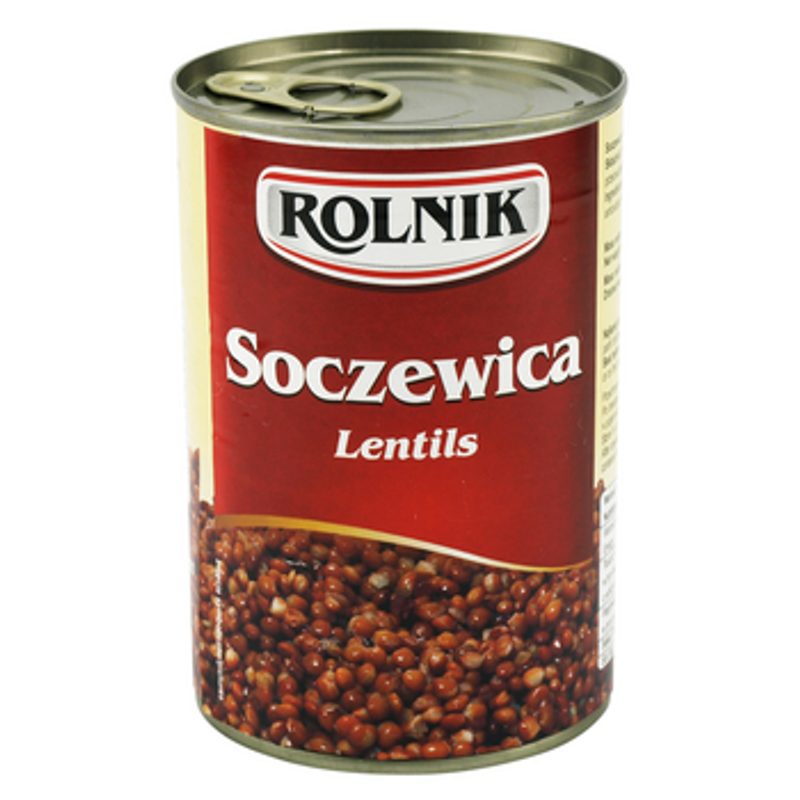 Soczewica Konserwowa w Puszce w Zalewie Rolnik Zdrowa Źródło Białka 425 ml