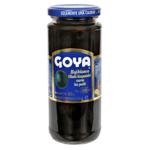 Goya Oliwki Hiszpańskie Czarne Bez Pestek Drylowane w Słoiku 358 ml