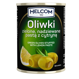 Oliwki zielone nadziewane cytryną 300ml HELCOM