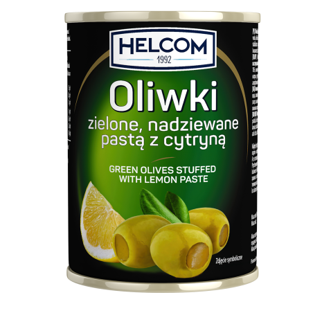 Oliwki zielone nadziewane cytryną 300ml HELCOM