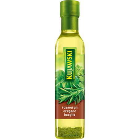 Olej Kujawski z rozmarynem, oregano i bazylią 250 ml