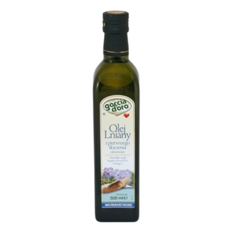 Olej lniany 500 ml Goccia D'oro