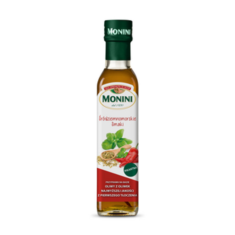 Monini Przyprawa na bazie oliwy z oliwek EV - śródziemnomorskie smaki 250 ml