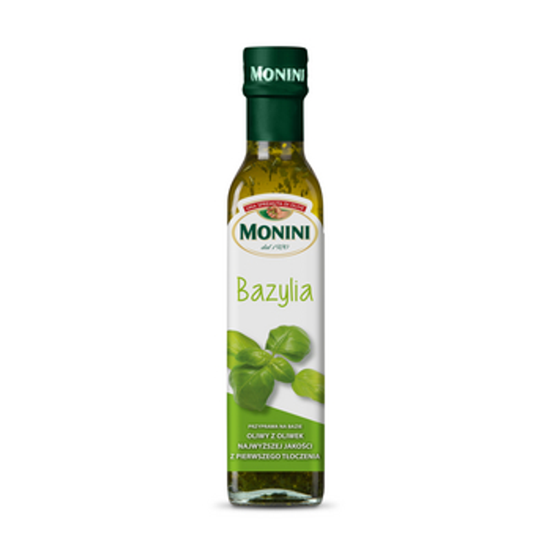 Monini Przyprawa na bazie oliwy z oliwek EV - bazylia 250 ml