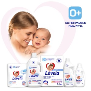 LOVELA kapsułki do prania bieli i kolorów, ubranek niemowlęcych i dziecięcych - 11 szt .