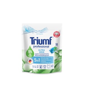 TRIUMF 18szt Ultra Weiss Kapsułki do prania białych tkanin 2w1