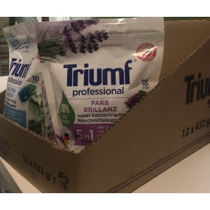 TRIUMF 18szt Ultra Weiss Kapsułki do prania białych tkanin 2w1