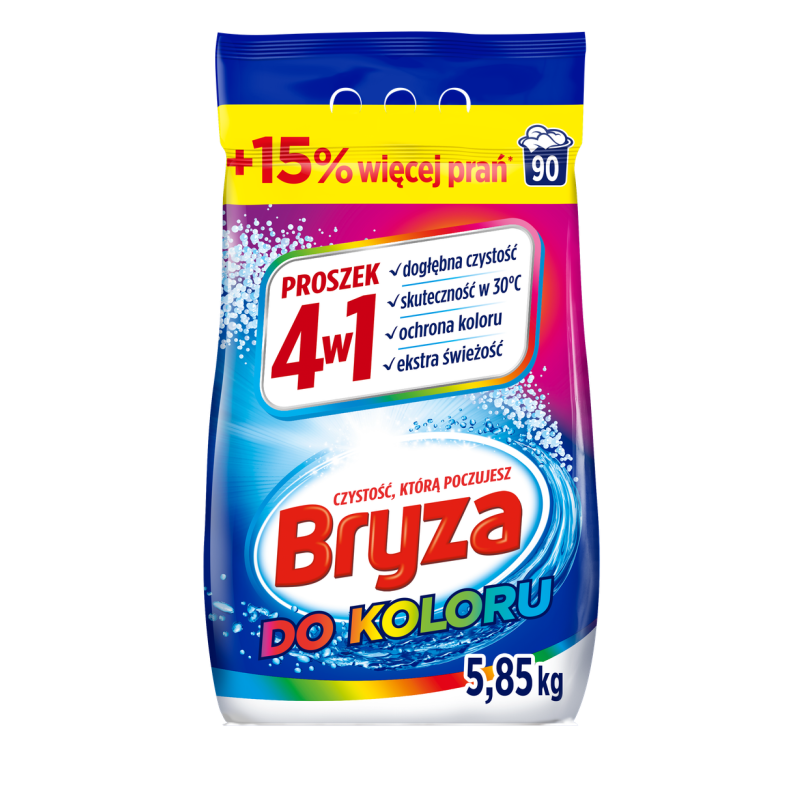 Bryza 4w1 proszek do Koloru 5,85kg / 90 prań