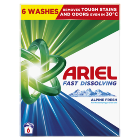 Ariel Alpine Fresh Proszek do prania 330g, 6 prań