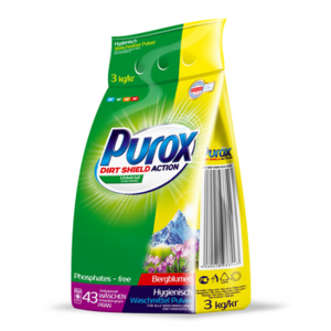 Purox Dirt Shield Action Universal Color + White 3kg X3
