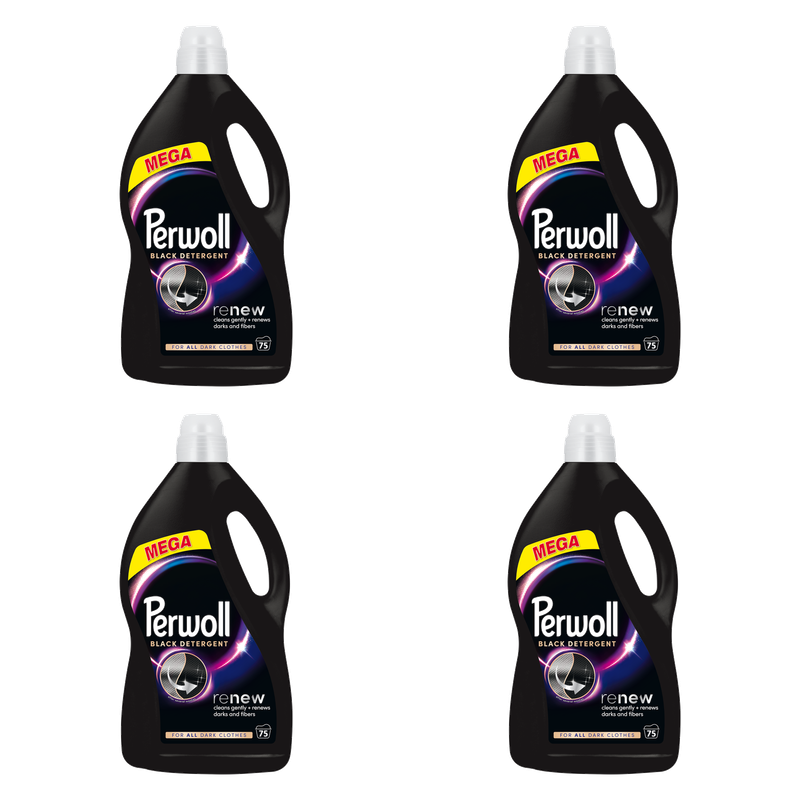 Perwoll Renew Black 3750 ml 75 prań X4